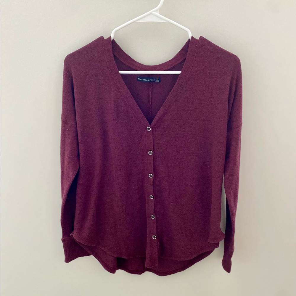 Abercrombie and Fitch Button Down Long Sleeve Crop